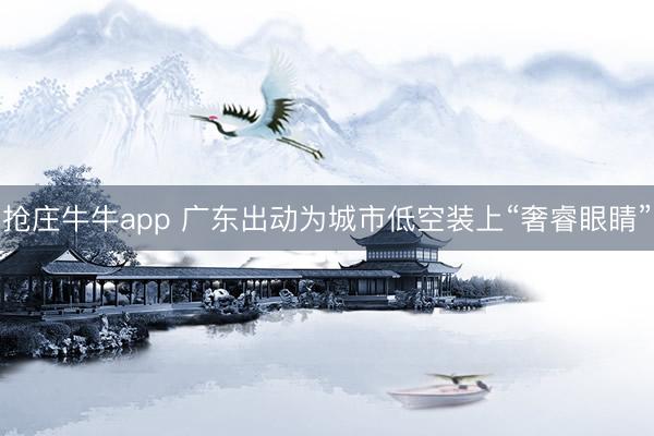 抢庄牛牛app 广东出动为城市低空装上“奢睿眼睛”