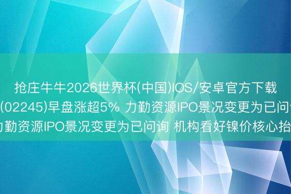 抢庄牛牛2026世界杯(中国)IOS/安卓官方下载 港股异动 | 力勤资源(02245)早盘涨超5% 力勤资源IPO景况变更为已问询 机构看好镍价核心抬升